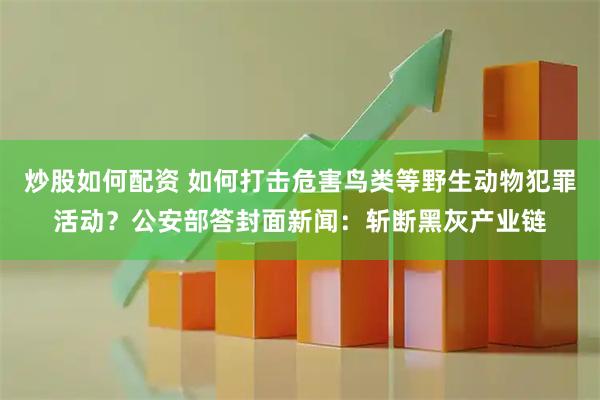 炒股如何配资 如何打击危害鸟类等野生动物犯罪活动？公安部答封面新闻：斩断黑灰产业链